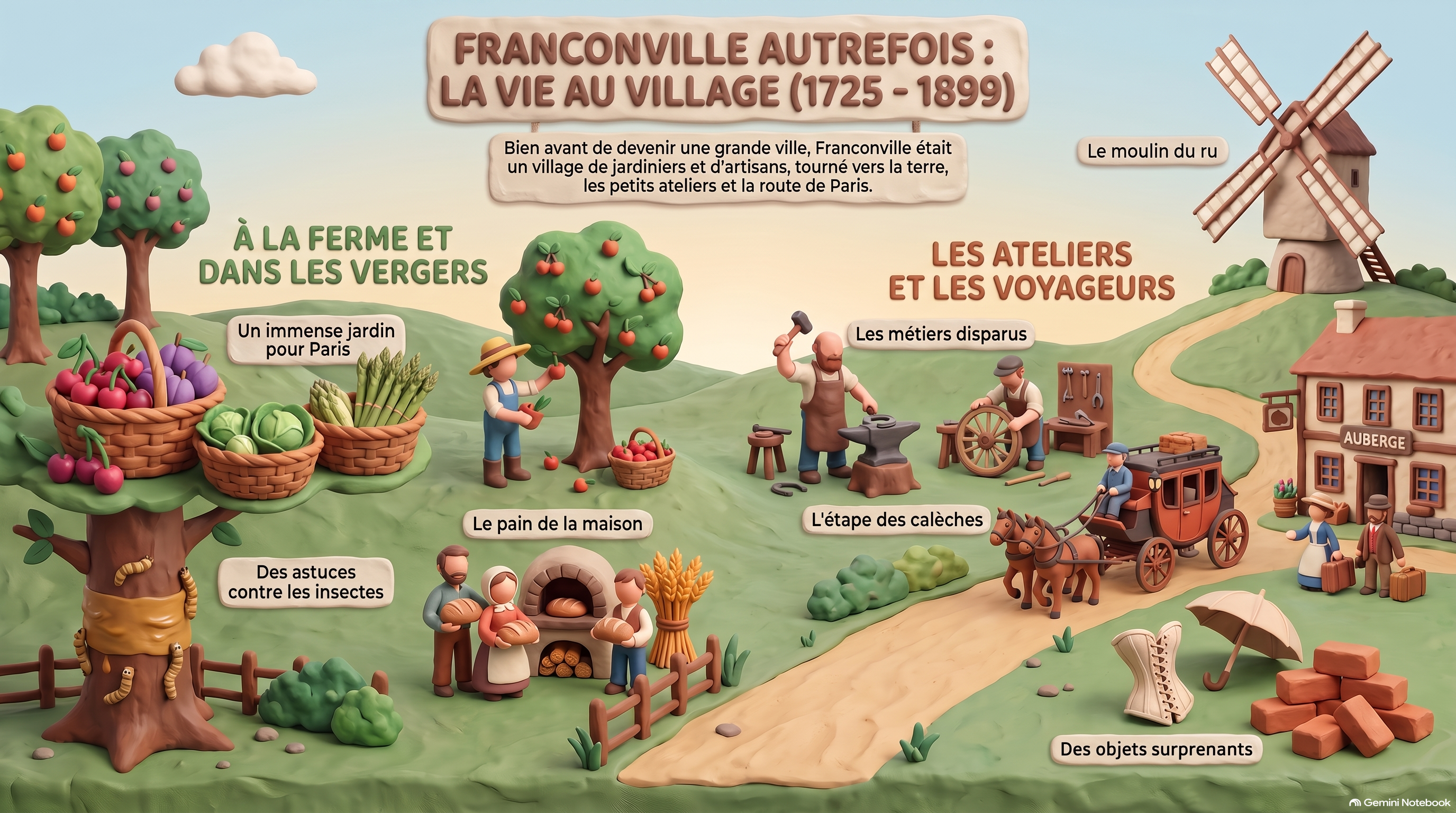 Histoire Franconville la vie autrefois