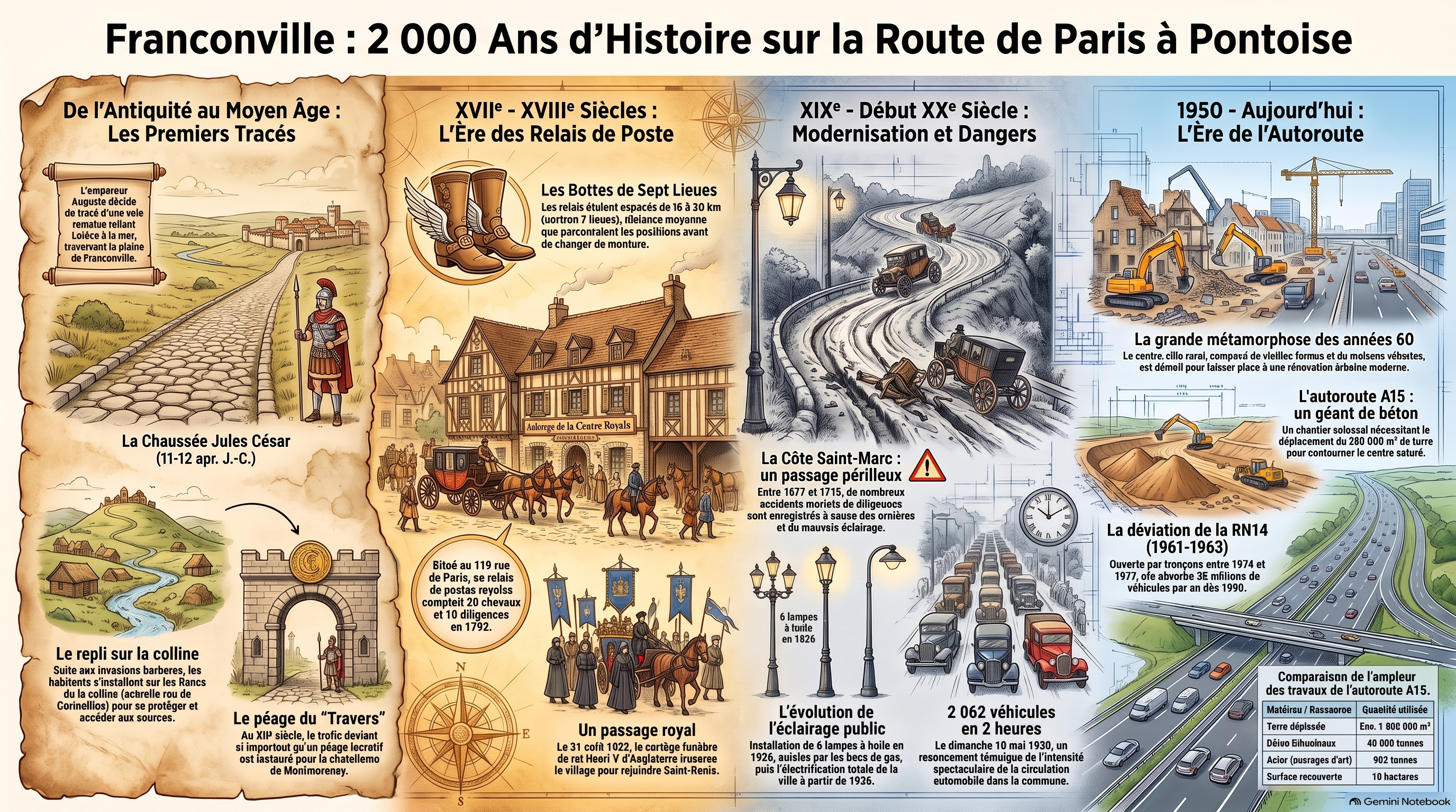 Histoire Évolution historique de Franconville