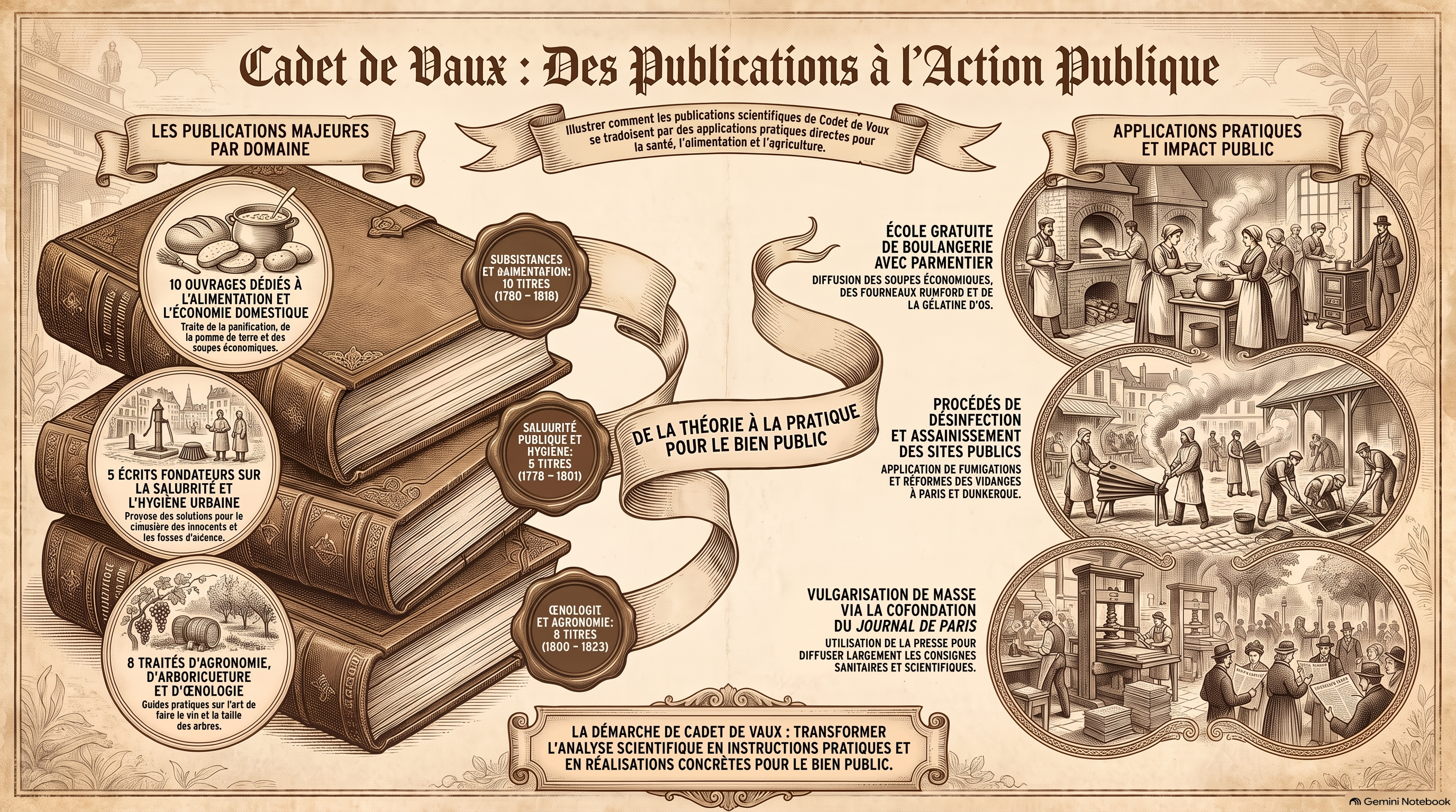 Personnage Livres Infographie sur Cadet de Vaux