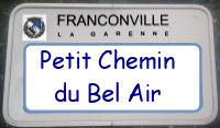 panneau belair chemin