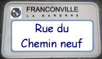 panneau chemin neuf