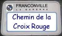 panneau croix rouge