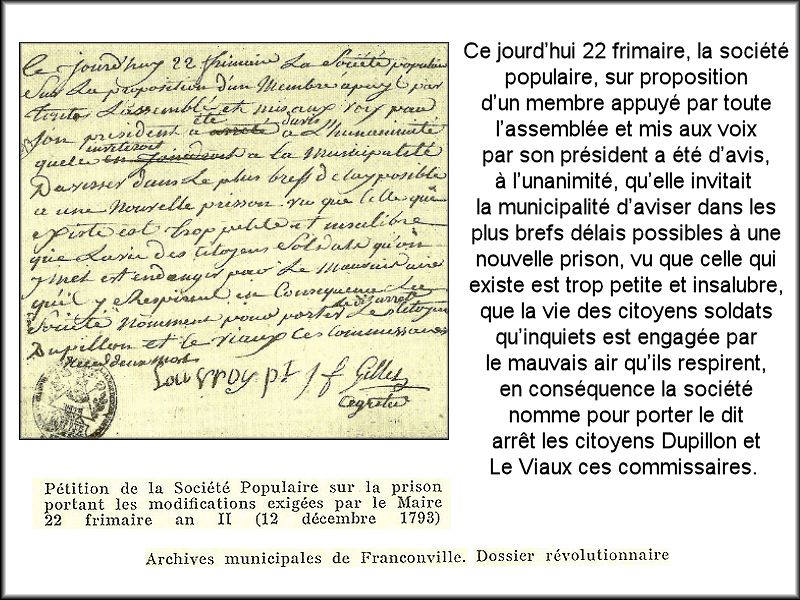 Pétition pour la prison